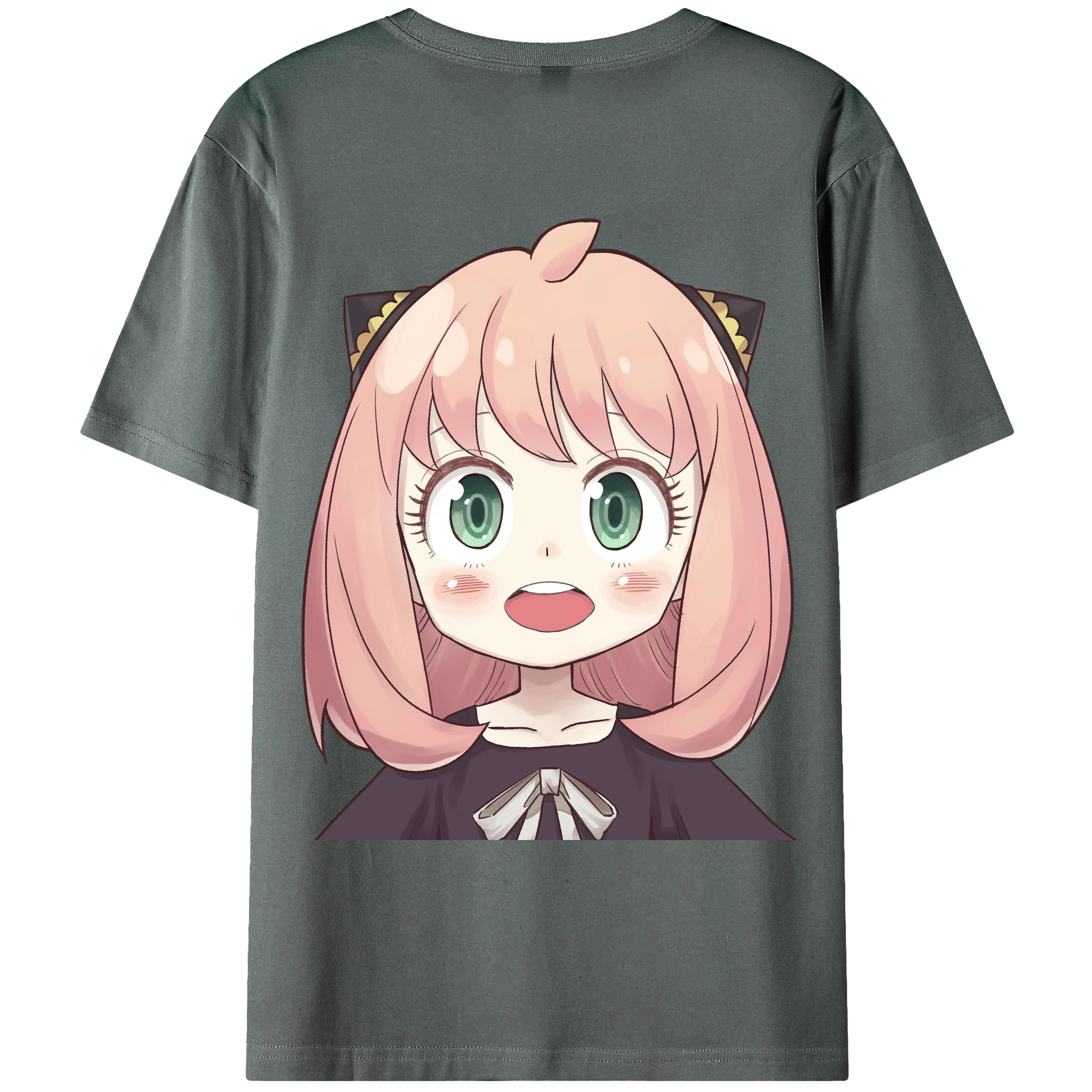 （画像用） SPY×FAMILY间谍家家酒 綿100％ メンズ半袖Tシャツ（バックプリント） 通気性
